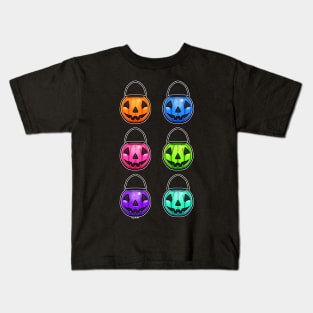 Classic Pumpkin Buckets Kids T-Shirt